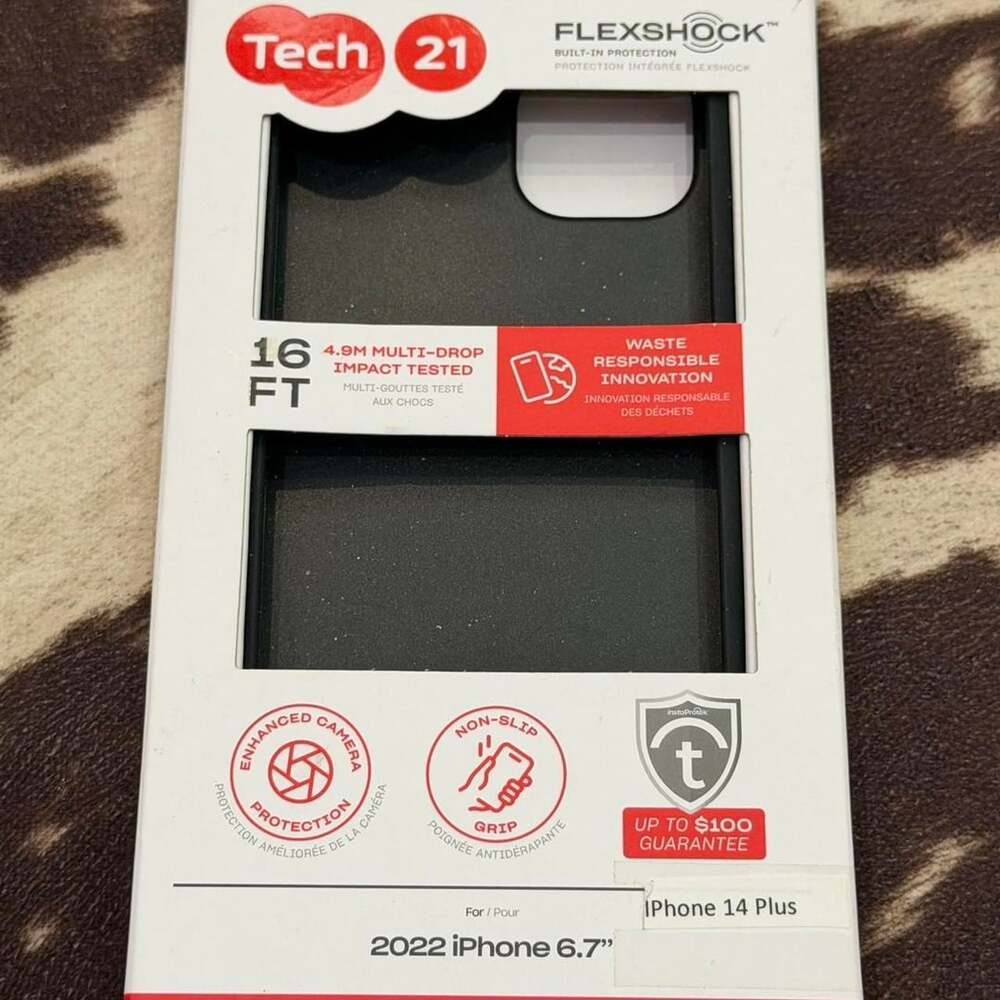 Tech21 Evo Check iPhone 14 Plus Case Black FlexShock